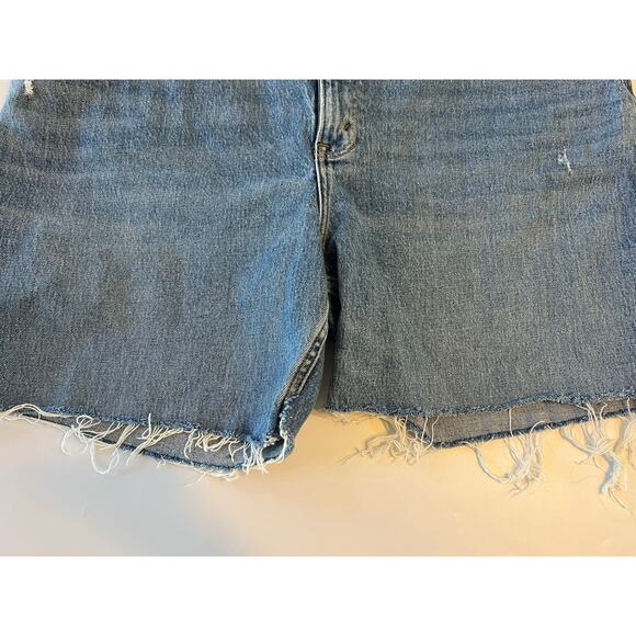Abercrombie & Fitch 90s Relaxed Jean High Rise Cut-Off Shorts Women's Size 18R - Picture 9 of 15